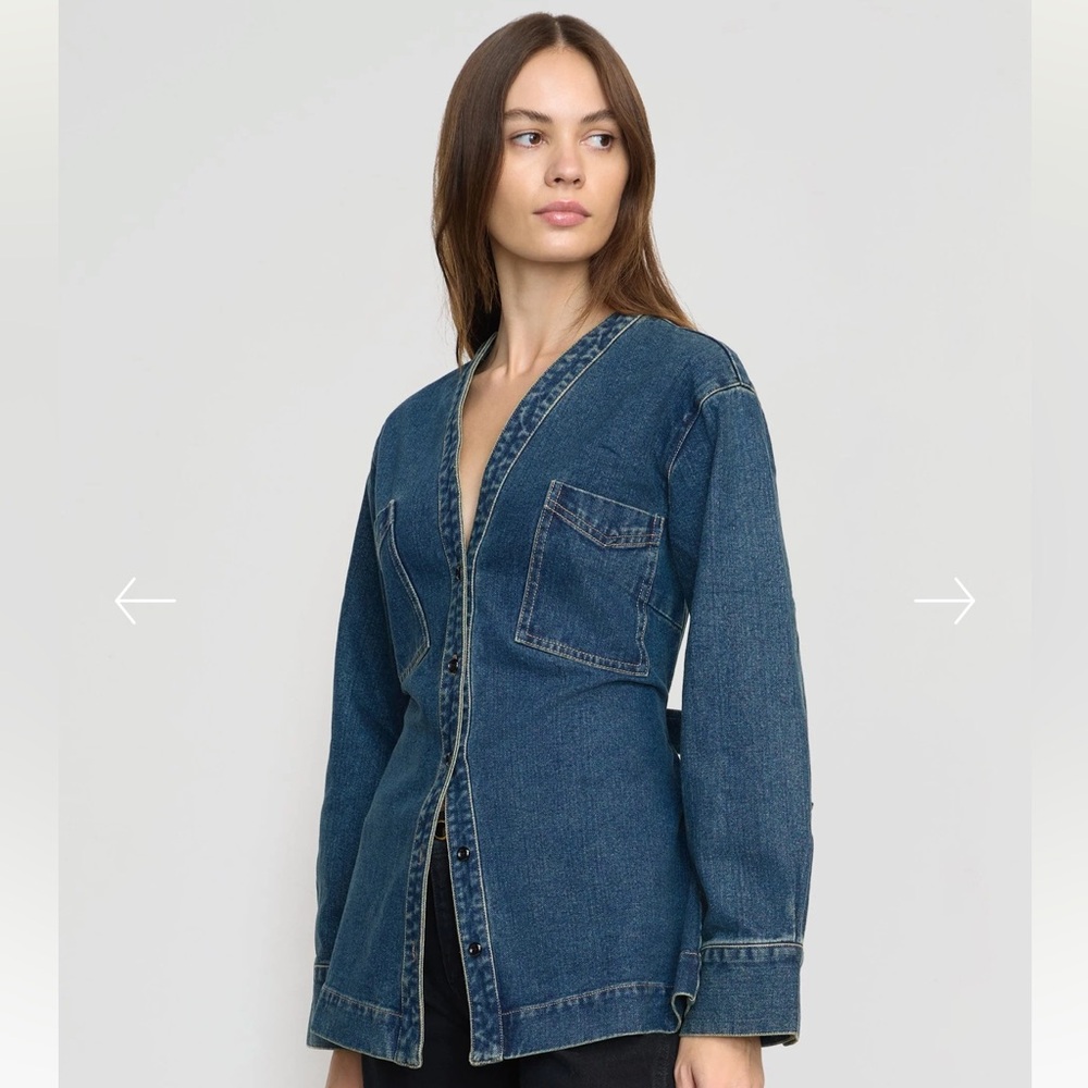Modern Citizen Emmett Structured Sleeve Denim Jacket